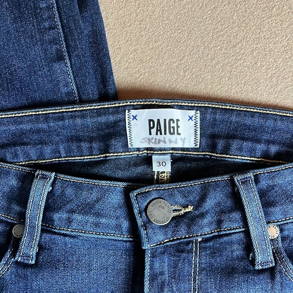 PAIGE Verdugo Mid Rise Ankle Skinny Jeans in Nottingham- 30 - Picture 5 of 14